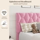 thumbnail image 5 of Yeshouse Estructura de cama tapizada con cabecera ajustable, plataforma resistente con soporte de listones de madera resistentes, silenciosa, no requiere somier, 5 of 8