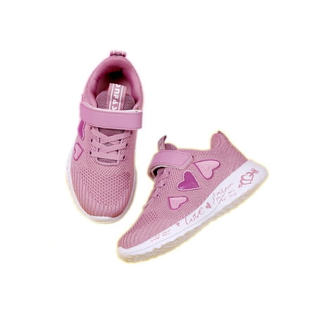 

Tanleewa Lovely Girls Sports Shoes Kids Breathable Sneakers Lightweight Casual Shoe Size 12.5