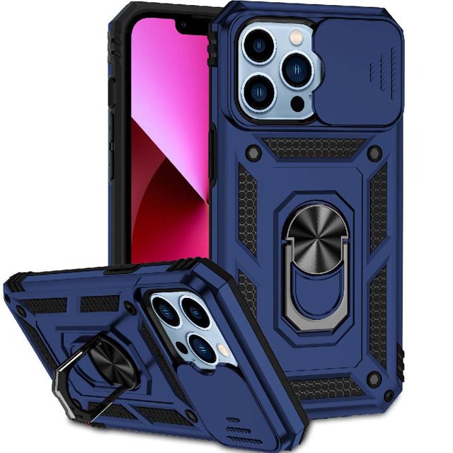 Estuche GANGXUN para iPhone 13 Pro, soporte giratorio 360°, estilo mecánico y magnético
