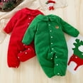 thumbnail image 1 of Mono navideño de manga larga con flores bordadas para bebés, niños y niñas, ropa para recién nacidos, 1 of 5