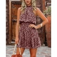 thumbnail image 2 of Sherrylily Summer Dress for Women Chiffon Blouses Skirt Spaghetti Sleeveless Tops Halter Ruffle Dresses, 2 of 4