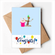 thumbnail image 1 of Feliz carnaval del conejo mágico Sobre de la Carta de felicitación de la tarjeta de matrimonio, 1 of 4