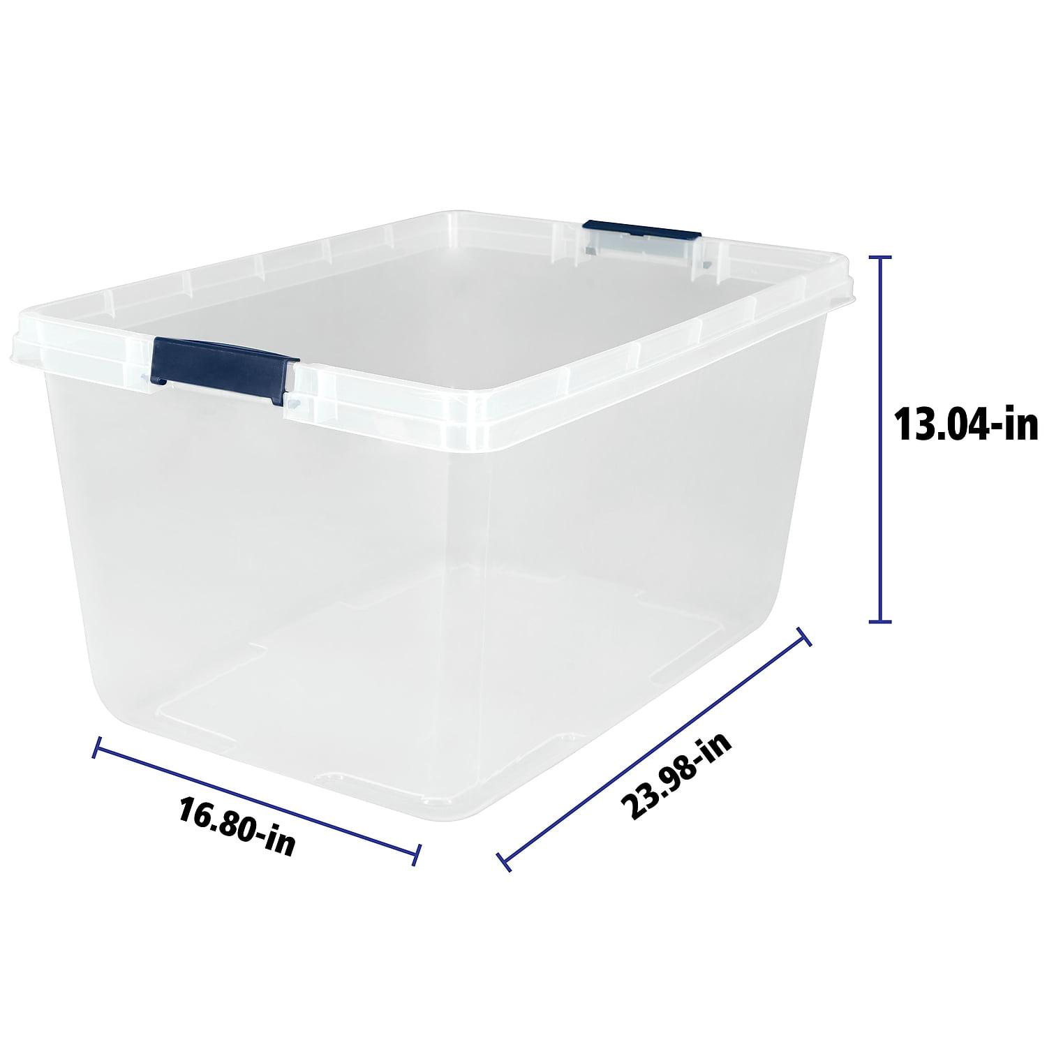HÅLLBAR Bin with lid, light gray, Lower outer measure depth: 11 7