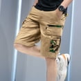 thumbnail image 2 of Pantalones cortos cargo de combate para hombre, para senderismo, camuflaje, bermudas para hombre, pantalones cortos anchos, pesados, ropa de calle vintage, grandes y altos, 2 of 5