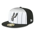thumbnail image 3 of Men's New Era  White/Black San Antonio Spurs 2025 NBA Tip Off Split Panel 59FIFTY Fitted Hat, 3 of 5