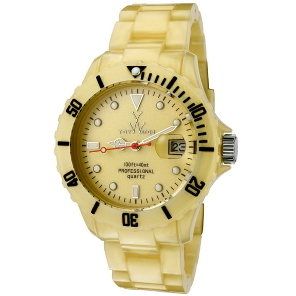 Flp02gd Women's Fluo Disco Gold-Tone Plastic And Dial Watch
