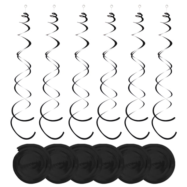 Toystoory 6 pack/lote colgante en ingredientes seguros artesanía exquisita DIY guirnalda colgante decorativa inodoro Kits de decoración para fiestas Negro