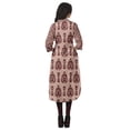 thumbnail image 5 of Moomaya Cotton Tunic Roll Up Sleeves Women Printed Kurti Knee Length Summer Kurta, 5 of 6