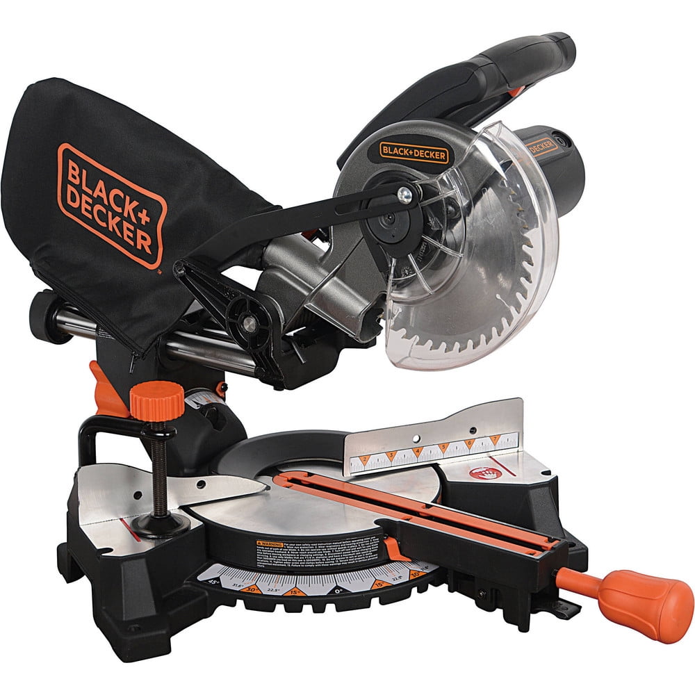 BLACK+DECKER 9 Amp 71/4Inch Sliding Compound Miter Saw, SM1850BD