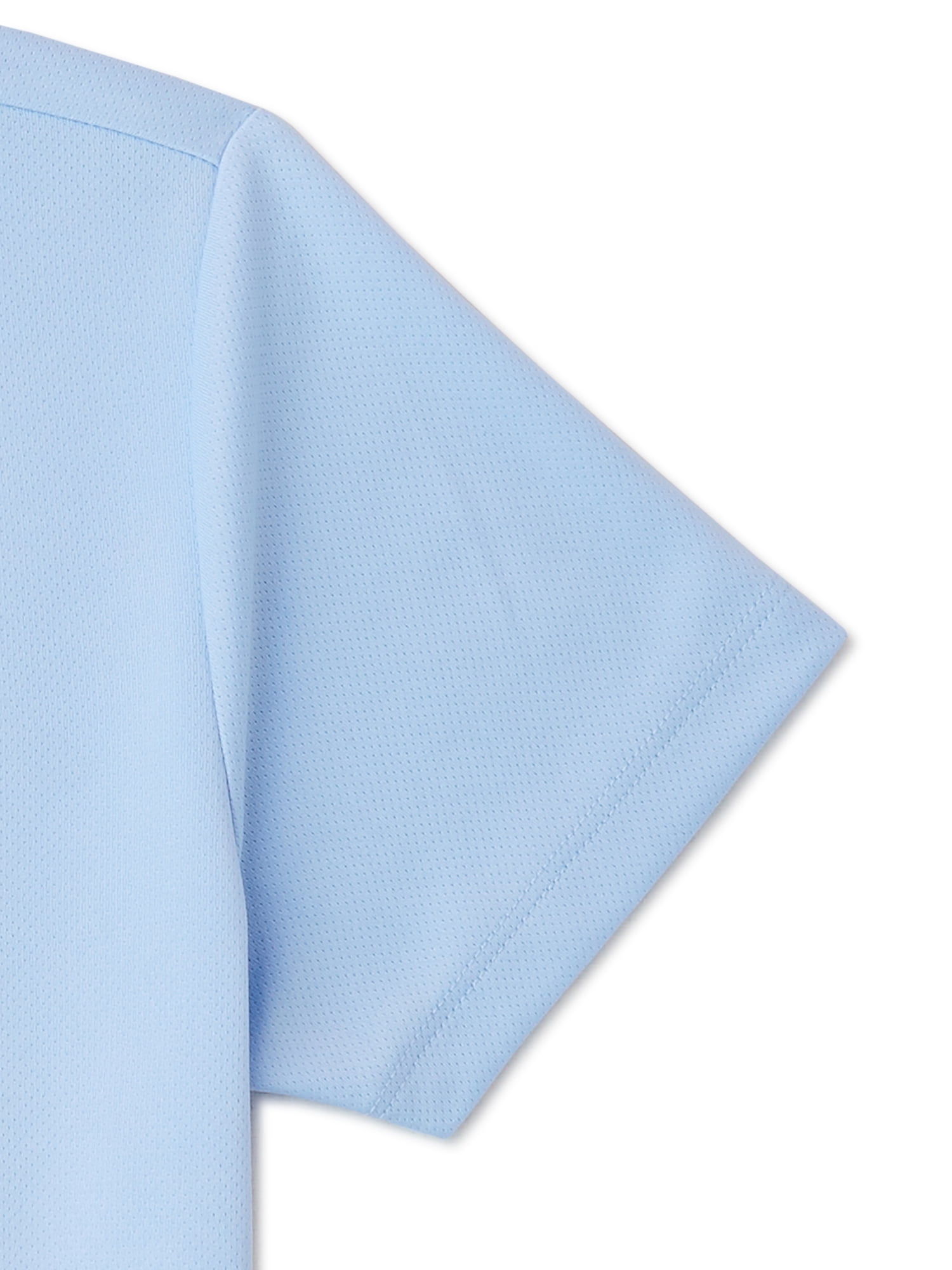 Wonder Nation Girls School Uniform Short Sleeve Performance Polo Shirt, 2-Pack, Sizes 4-18