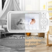 Hubble Nursery Pal Dual Vision Smart Wi-Fi Enabled Baby Monitor with 5 Parent Unit Viewer