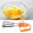 thumbnail image 6 of Dusknt Eggbeater Clearance Sale! Stainless Steel 430 Hand Crank Double Rotating Manual Egg Beater, 1*Egg Beater, 6 of 8