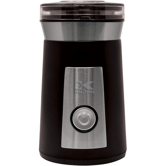 (Open Box) Kalorik Coffee and Herb Grinder, Stainless Steel & Black CG44047BK