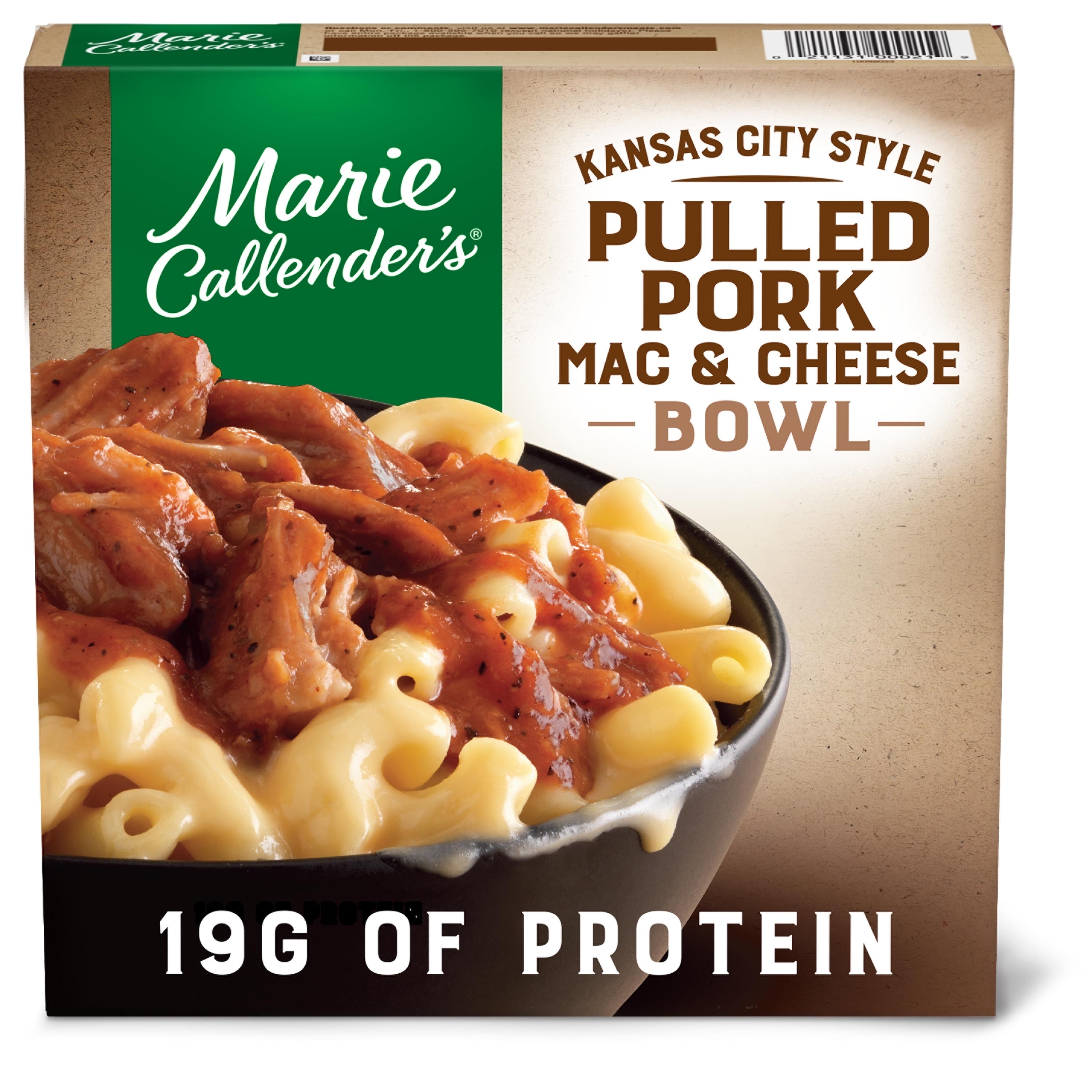 Marie Callender's Frozen Meal, Kansas City Style Pulled Pork Mac