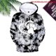 thumbnail image 3 of Sudadera con capucha con estampado de pata de perro para mujer, estilo informal, para invierno y otoño, chaqueta con capucha para adolescente, 3 of 5
