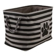 thumbnail image 5 of Bone Dry Pet Storage Collection Striped Paw Patch Bin, Black, Large Rectangle, 5 of 8