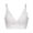 White, variant on Lovskoo 2024 Women Wireless Bra T-Shirt Bra Lace Solid One Piece Elastic Comfort Brassiere Underwear Blue