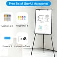 thumbnail image 4 of DOLLAR BOSS Large Whiteboard Easel with Stand 36" x 24" Height Adjustable Tripod Stand Portable Magnetic Dry Erase White Board, 3' x 2' Flipchart White Board for Office Home Classroom, Black, 4 of 7
