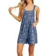 thumbnail image 3 of Cueply Rompers for Women Short Overalls Casual Summer Adjustable Strap Shorts Jumpsuit with Pockets, 3 of 7