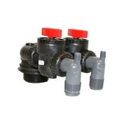 Premier 1.0 Cubic Ft. Whole House Calcite pH Acid Neutralizer Upflow Filter System | in and Out Valve 9x 48 Tank
