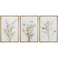 thumbnail image 2 of IDEA4WALL Framed Canvas Print Wall Art Set of 3 Wildflower Floral Botanical Prints, Modern Farmhouse Flowers Wall Decor, Large Wall Art, Minimalist Artwork for Home Decor - Natural 24"x36"x3, 2 of 5