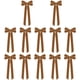 thumbnail image 1 of Yuarrent 12 Lazos de Terciopelo para Árbol de Navidad, Adornos Navideños para Decoración de Interiores, Lazos de Terciopelo de Moda para Kits de decoración para fiestas caqui, 1 of 6