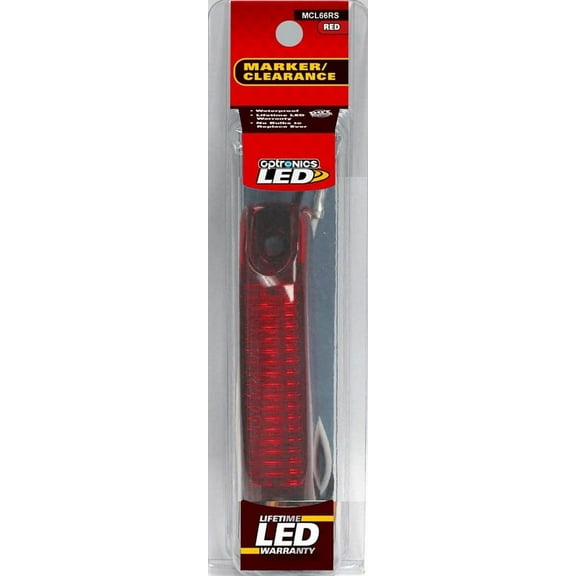 Optronics MCL66RS Sealed LED Surface Mount Marker/Clearance Light, Red