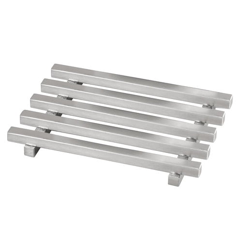 InterDesign Kyoto Bar Soap Holder for Bathroom Shower, Vanities, Kitchen Sink, Brushed Stainless Steel