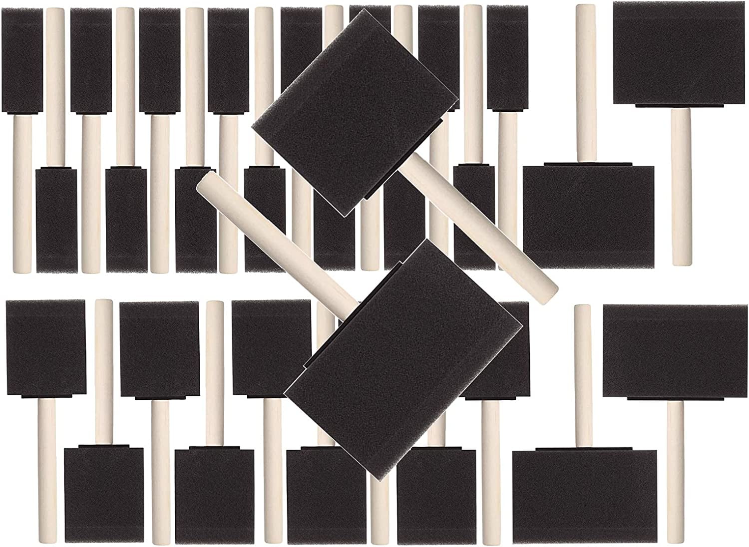 Foam Paint Brushes 10 Pack Lightweight, Great for Acrylics, Stains