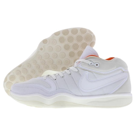 Nike Air Zoom G.T. Hustle 2 Unisex Shoes Size 13, Color: White/White/Sail/Safety Orange