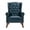 DarkBlue, variant on MOJAY Mid-Century Modern PU Leather Accent Chair, Living Room Wingback Armchair with Rolled Arms, DarkBlue