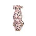 thumbnail image 2 of BLISSFUL STEP Women's Shoes Solid Color Open Toe Block High Heels Summer Sandals Pink 8, 2 of 7