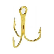 Sanhu Treble Hooks Gold #14 50 Pieces