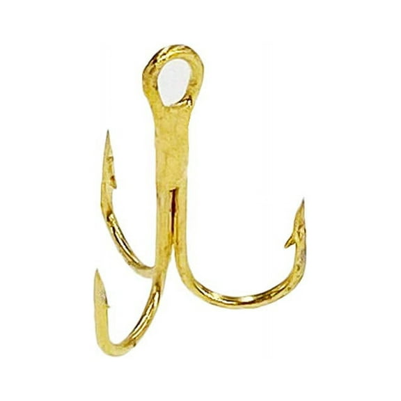 Sanhu Treble Hooks Gold #14 50 Pieces
