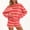 Hot Pink women striped lounge set a1, variant on sdhkgrrt Women's 2 Piece Matching Lounge Set Soft Long Sleeve Round Neck Pullover Tops Drawstring Waist Shorts Striped Loose Casual Outfits Fall Tracksuit Clothing , Brown M