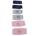 thumbnail image 4 of Baby Crawling Knee Pads, Combed Cotton Baby Knee Pads Unisex Lovely Colors Knee Protection  For Walk Learning, 4 of 8