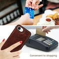 thumbnail image 6 of Compatible with iPhone 16e Case, with PU Leather Credit Card Holder Magnetic Back Stand Cell Accessories Flip Purse Slim Design Phone Cover for iPhone 16e Women Men, Brown, 6 of 11