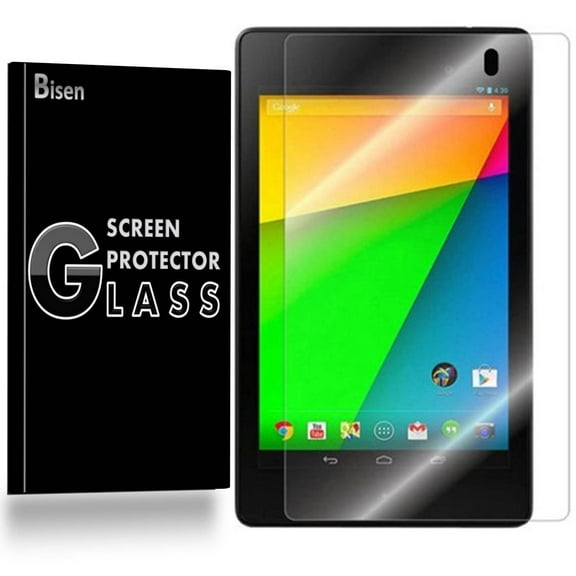 [2-Pack] BISEN Google Nexus 7 (2nd Gen, 2013 Release) Screen Protector  Tempered Glas, Anti-Scratch, Anti-Shock, Shatterproof