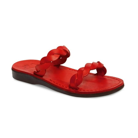 

Joanna - Leather Braided Strap Sandal - Womens Sandals