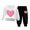 a25-White, variant on yboeqw 1T-10T Girl Fall Winter Outfits Embroidered Long Sleeve Crewneck Sweatshirt Top Pants Clothing Set,Size 4-5 Years