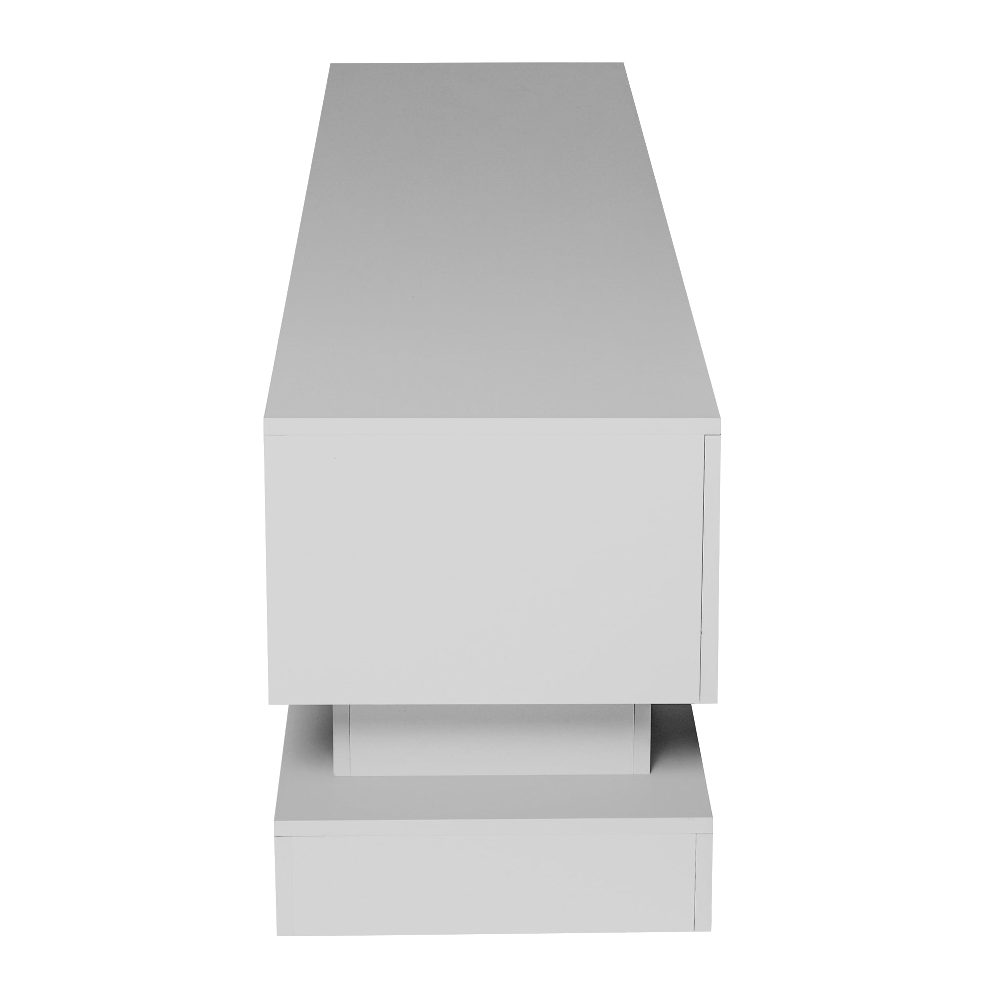Modern TV Stand with LED Lights for TVs up to 65 inch,White