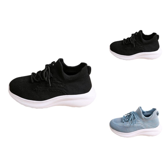 Boys Shoes Kids Sneakers Kids' High Top Stretch Socks Shoes For Boys And Girls Breathable Knit Casual Sports Sneakers Soft Sole Outdoor Footwear