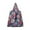 A, variant on HengDidi Reusable Foldable Shopping Tote Bag with Hidden Compartment - Lightweight Durable Nylon Grocery Bag for Groceries, Multicolor Patterns, Large Capacity & Compact Storage (1 Piece)