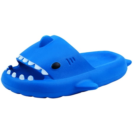 

Boys Girls Shark Slippers Soft-soled Anti-slip Quick Dry Slide