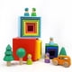 thumbnail image 2 of Toys 12Pcs Rainbow Blocks Kids Large Creative Rainbow Building Blocks Wooden Toys For Kids Montessori Educational Toy heqiyong LED, 2 of 2