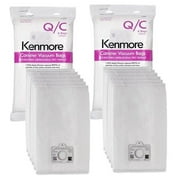 12 Pk Kenmore Style C & Style Q 20-53292 5055 50557 50558 Hepa Filtration Canister Vacuum Bags. Also Fits Panasonic C-5, C-18