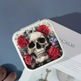 thumbnail image 4 of ZFLMY Skull Roses Gothic Jewelry Box Travel Organizer for Necklaces White, 4 of 5