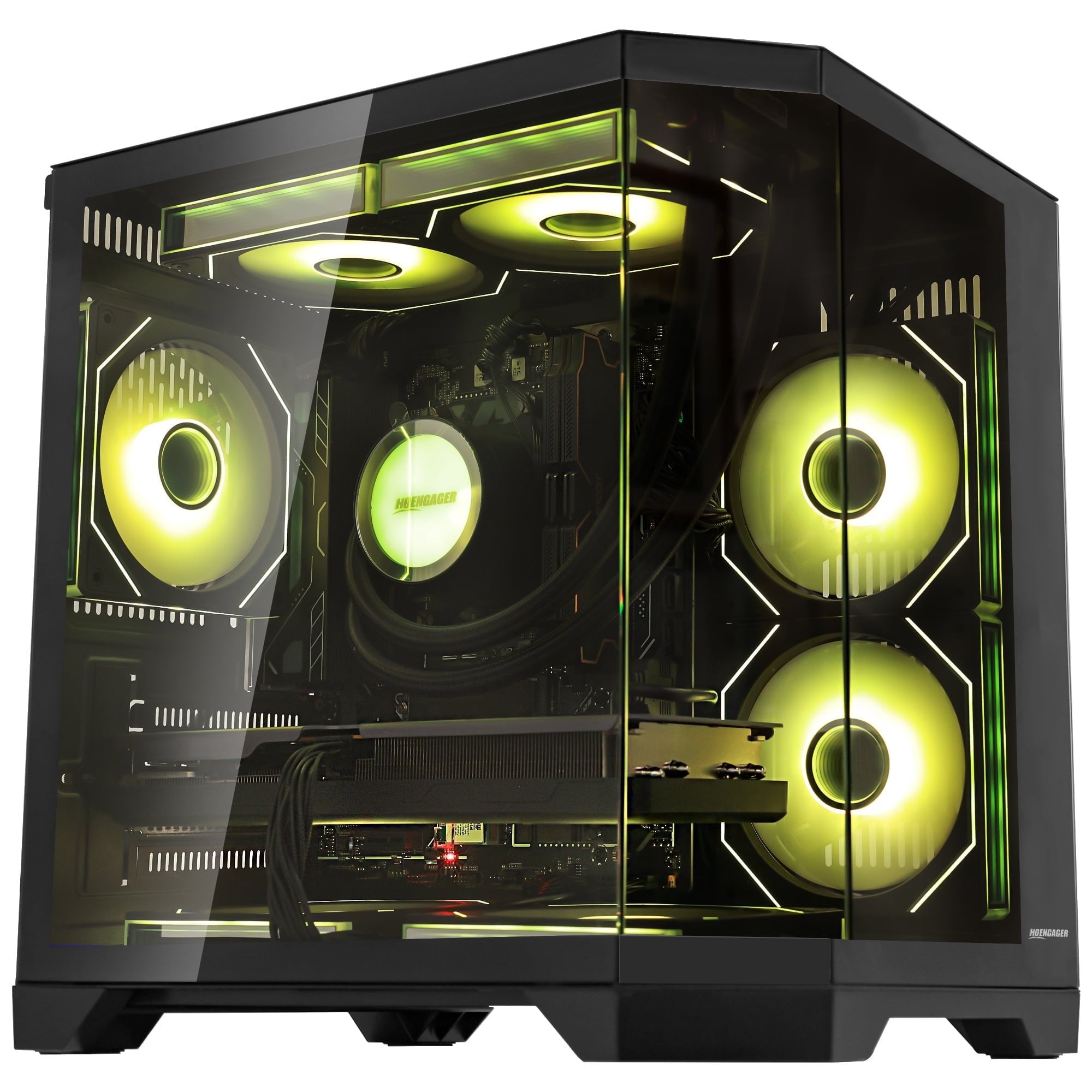 Hoengager Gaming PC AMD Ryzen 7 7800X3D 8-Core 4.2 GHz, RTX 5060 8GB, 32GB DDR5 RAM 6000MHz,1TB PCIe SSD, WIFI&Bluetooth Windows 11
