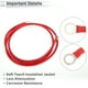 thumbnail image 5 of Cables de batería universales de 1 pieza de Unique Bargains, cable de batería de terminal de 3/8", calibre 8 AWG, cobre estañado rojo de 4.5 pies, 5 of 7
