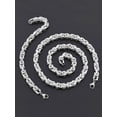 thumbnail image 2 of West Coast Jewelry Men's Stainless Steel Byzantine Chain Necklace (24") and Bracelet (9") Set, 2 of 6
